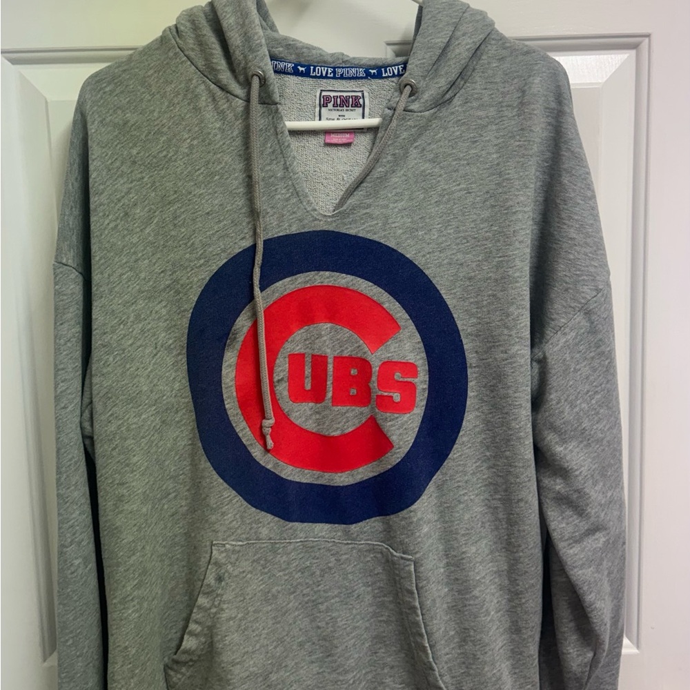 Victoria's Secret Gray Chicago Cubs Hoodie Sweatshirt